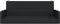vidaXL - Schommelbank - 119x56x48 - cm - poly - rattan - zwart