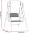 vidaXL - Schommelbank - 124 - cm - staal - zwart