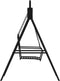 vidaXL - Schommelbank - 124 - cm - staal - zwart