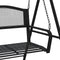 vidaXL - Schommelbank - 124 - cm - staal - zwart