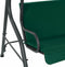 vidaXL Schommelbank 170x110x153 cm stof groen