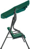 vidaXL Schommelbank 170x110x153 cm stof groen