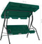 vidaXL Schommelbank 170x110x153 cm stof groen