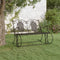 vidaXL - Schommelbank - 2-zits - 113 - cm - staal - zwart
