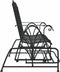 vidaXL - Schommelbank - 2-zits - 114 - cm - staal - zwart