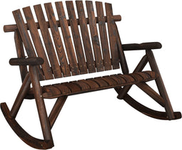 vidaXL - Schommelbank - 2-zits - 123x96x102 - cm - massief - vurenhout