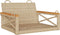 vidaXL - Schommelbank - 63x62x40 - cm - poly - rattan - beige