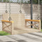 vidaXL - Schommelbank - 63x62x40 - cm - poly - rattan - beige