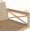 vidaXL - Schommelbank - 63x62x40 - cm - poly - rattan - beige