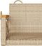 vidaXL - Schommelbank - 63x62x40 - cm - poly - rattan - beige
