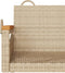 vidaXL - Schommelbank - 63x62x40 - cm - poly - rattan - beige