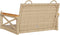 vidaXL - Schommelbank - 63x62x40 - cm - poly - rattan - beige