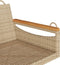 vidaXL - Schommelbank - 63x62x40 - cm - poly - rattan - beige