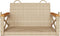 vidaXL - Schommelbank - 63x62x40 - cm - poly - rattan - beige