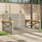 vidaXL - Schommelbank - 63x62x40 - cm - poly - rattan - grijs
