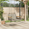 vidaXL - Schommelbank - 63x62x40 - cm - poly - rattan - grijs