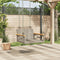 vidaXL - Schommelbank - 63x62x40 - cm - poly - rattan - grijs