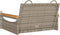 vidaXL - Schommelbank - 63x62x40 - cm - poly - rattan - grijs