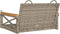 vidaXL - Schommelbank - 63x62x40 - cm - poly - rattan - grijs