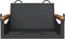 vidaXL - Schommelbank - 63x62x40 - cm - poly - rattan - zwart