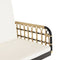 vidaXL - Schommelbank - met - kussens - 105x58x38 - cm - poly - rattan - en - staal