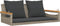 vidaXL - Schommelbank - met - kussens - 109x62x40 - cm - poly - rattan - grijs