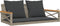 vidaXL - Schommelbank - met - kussens - 109x62x40 - cm - poly - rattan - grijs