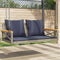 vidaXL - Schommelbank - met - kussens - 109x62x40 - cm - poly - rattan - grijs