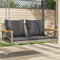 vidaXL - Schommelbank - met - kussens - 109x62x40 - cm - poly - rattan - grijs