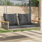vidaXL - Schommelbank - met - kussens - 109x62x40 - cm - poly - rattan - grijs