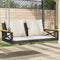 vidaXL - Schommelbank - met - kussens - 109x62x40 - cm - poly - rattan - zwart