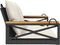 vidaXL - Schommelbank - met - kussens - 109x62x40 - cm - poly - rattan - zwart