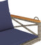 vidaXL - Schommelbank - met - kussens - 109x62x40 - cm - poly - rattan - grijs