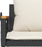 vidaXL - Schommelbank - met - kussens - 109x62x40 - cm - poly - rattan - zwart