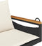 vidaXL - Schommelbank - met - kussens - 109x62x40 - cm - poly - rattan - zwart