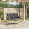 vidaXL - Schommelbank - met - kussens - 109x62x40 - cm - poly - rattan - grijs