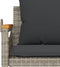 vidaXL - Schommelbank - met - kussens - 109x62x40 - cm - poly - rattan - grijs
