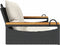 vidaXL - Schommelbank - met - kussens - 109x62x40 - cm - poly - rattan - zwart