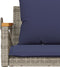 vidaXL - Schommelbank - met - kussens - 109x62x40 - cm - poly - rattan - grijs