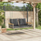 vidaXL - Schommelbank - met - kussens - 109x62x40 - cm - poly - rattan - grijs