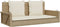 vidaXL - Schommelbank - met - kussens - 119x56x48 - cm - poly - rattan - beige