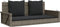 vidaXL - Schommelbank - met - kussens - 119x56x48 - cm - poly - rattan - grijs