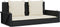 vidaXL - Schommelbank - met - kussens - 119x56x48 - cm - poly - rattan - zwart