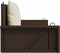 vidaXL - Schommelbank - met - kussens - 119x56x48 - cm - poly - rattan - bruin