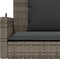 vidaXL - Schommelbank - met - kussens - 119x56x48 - cm - poly - rattan - grijs