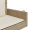 vidaXL - Schommelbank - met - kussens - 119x56x48 - cm - poly - rattan - beige