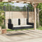 vidaXL - Schommelbank - met - kussens - 119x56x48 - cm - poly - rattan - zwart