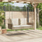 vidaXL - Schommelbank - met - kussens - 119x56x48 - cm - poly - rattan - beige