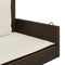vidaXL - Schommelbank - met - kussens - 119x56x48 - cm - poly - rattan - bruin