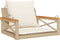 vidaXL - Schommelbank - met - kussens - 63x62x40 - cm - poly - rattan - beige